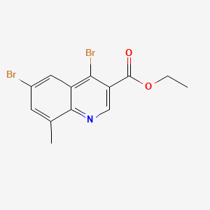 Ethyl 4,6-dibromo-8-methylquinoline-3-carboxylate