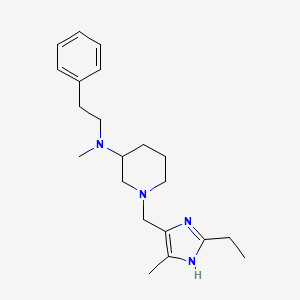 1-[(2-ethyl-5-methyl-1H-imidazol-4-yl)methyl]-N-methyl-N-(2-phenylethyl)piperidin-3-amine