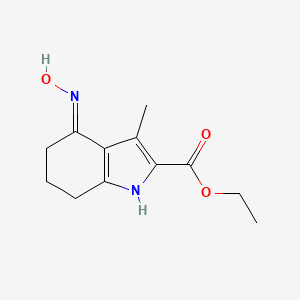 ethyl (4E)-4-hydroxyimino-3-methyl-1,5,6,7-tetrahydroindole-2-carboxylate