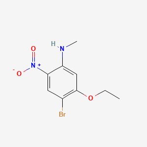 molecular formula C9H11BrN2O3 B595578 4-Bromo-5-ethoxy-N-methyl-2-nitroaniline CAS No. 1355247-76-5