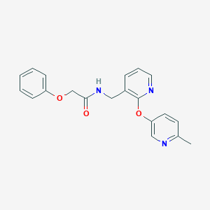 molecular formula C20H19N3O3 B5955785 N-({2-[(6-methyl-3-pyridinyl)oxy]-3-pyridinyl}methyl)-2-phenoxyacetamide 