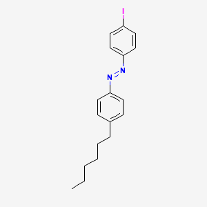 (E)-1-(4-Hexylphenyl)-2-(4-iodophenyl)diazene