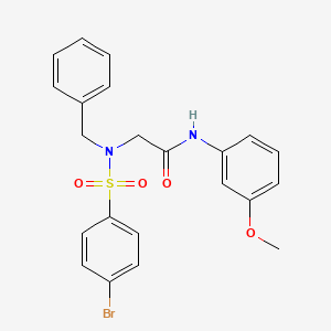 2-(N-BENZYL4-BROMOBENZENESULFONAMIDO)-N-(3-METHOXYPHENYL)ACETAMIDE