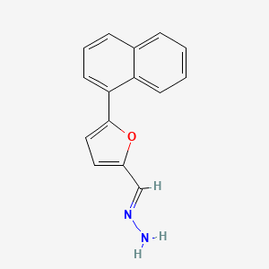 molecular formula C15H12N2O B5955885 (E)-(5-naphthalen-1-ylfuran-2-yl)methylidenehydrazine 