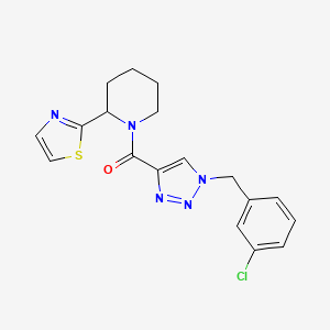 1-{[1-(3-chlorobenzyl)-1H-1,2,3-triazol-4-yl]carbonyl}-2-(1,3-thiazol-2-yl)piperidine