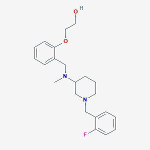 molecular formula C22H29FN2O2 B5955938 2-(2-{[[1-(2-fluorobenzyl)-3-piperidinyl](methyl)amino]methyl}phenoxy)ethanol 