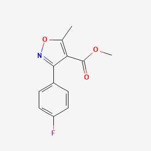B595596 Methyl 3-(4-fluorophenyl)-5-methylisoxazole-4-carboxylate CAS No. 159693-09-1