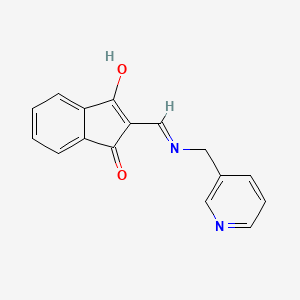 2-{[(3-pyridinylmethyl)amino]methylene}-1H-indene-1,3(2H)-dione