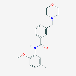 molecular formula C20H24N2O3 B5956034 N-(2-methoxy-5-methylphenyl)-3-(4-morpholinylmethyl)benzamide 