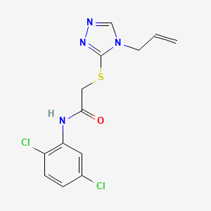 molecular formula C13H12Cl2N4OS B5956060 2-[(4-ALLYL-4H-1,2,4-TRIAZOL-3-YL)SULFANYL]-N-(2,5-DICHLOROPHENYL)ACETAMIDE 