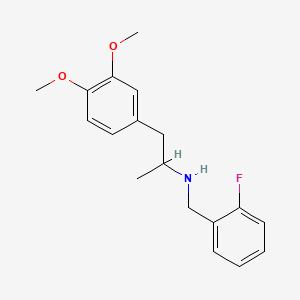 1-(3,4-dimethoxyphenyl)-N-(2-fluorobenzyl)-2-propanamine