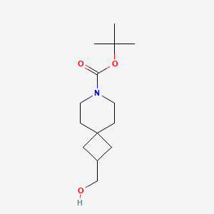 molecular formula C14H25NO3 B595608 7-Boc-7-氮杂螺[3.5]壬烷-2-甲醇 CAS No. 1356476-27-1