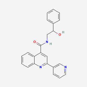 N-(2-hydroxy-2-phenylethyl)-2-(3-pyridyl)-4-quinolinecarboxamide