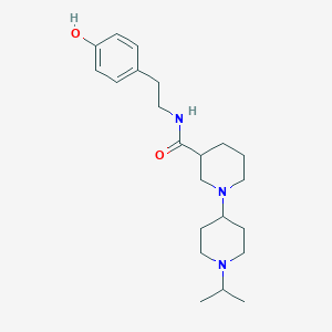 N-[2-(4-hydroxyphenyl)ethyl]-1'-isopropyl-1,4'-bipiperidine-3-carboxamide