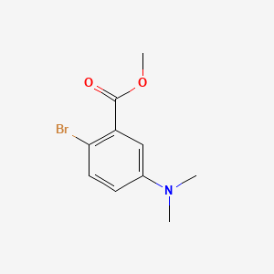molecular formula C10H12BrNO2 B595619 Methyl 2-bromo-5-(dimethylamino)benzoate CAS No. 164513-41-1