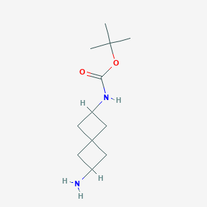 molecular formula C12H22N2O2 B059562 叔丁基(6-氨基螺[3.3]庚-2-基)氨基甲酸酯 CAS No. 1239589-52-6