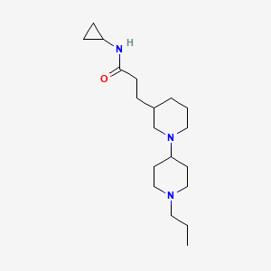 N-cyclopropyl-3-[1-(1-propylpiperidin-4-yl)piperidin-3-yl]propanamide