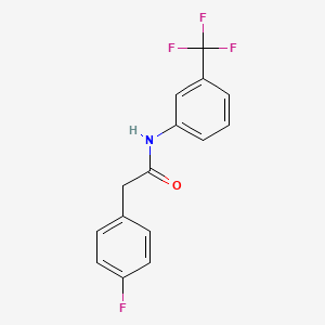 2-(4-fluorophenyl)-N-[3-(trifluoromethyl)phenyl]acetamide