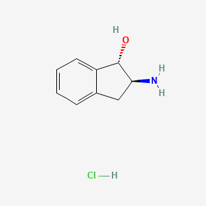 molecular formula C9H12ClNO B595631 (1S,2S)-2-amino-2,3-dihydro-1H-inden-1-ol;hydrochloride CAS No. 100160-69-8