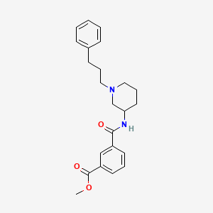 methyl 3-({[1-(3-phenylpropyl)-3-piperidinyl]amino}carbonyl)benzoate