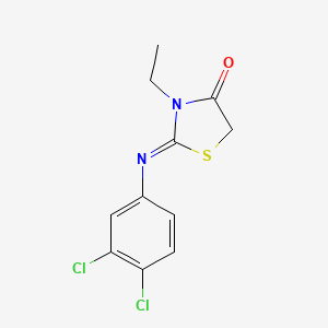 2-[(3,4-dichlorophenyl)imino]-3-ethyl-1,3-thiazolidin-4-one