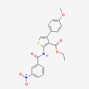 ethyl 4-(4-methoxyphenyl)-2-[(3-nitrobenzoyl)amino]-3-thiophenecarboxylate