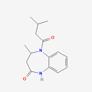 4-Methyl-5-(3-methylbutanoyl)-2,3,4,5-tetrahydro-1H-1,5-benzodiazepin-2-one