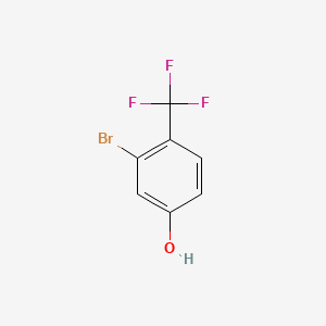molecular formula C7H4BrF3O B595645 3-溴-4-(三氟甲基)苯酚 CAS No. 1214385-56-4