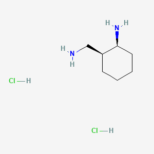 molecular formula C7H18Cl2N2 B595646 cis-2-Aminomethyl-cyclohexylamine dihydrochloride CAS No. 1212366-42-1