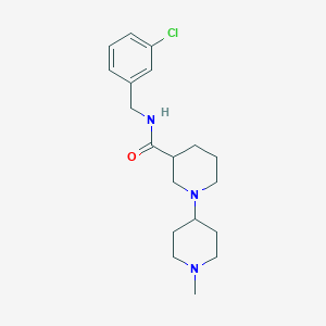 molecular formula C19H28ClN3O B5956494 N-(3-chlorobenzyl)-1'-methyl-1,4'-bipiperidine-3-carboxamide 