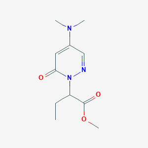 Methyl 2-[4-(dimethylamino)-6-oxopyridazin-1-yl]butanoate