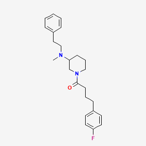 1-[4-(4-fluorophenyl)butanoyl]-N-methyl-N-(2-phenylethyl)-3-piperidinamine