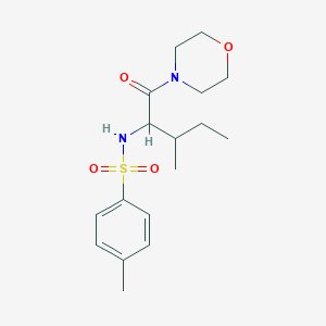 molecular formula C17H26N2O4S B5956587 4-methyl-N-(3-methyl-1-morpholin-4-yl-1-oxopentan-2-yl)benzenesulfonamide 