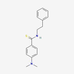 molecular formula C17H20N2S B5956594 4-(DIMETHYLAMINO)-N-(2-PHENYLETHYL)BENZENE-1-CARBOTHIOAMIDE 