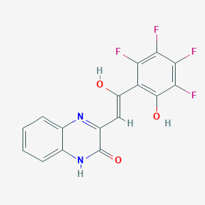 3-[2-oxo-2-(2,3,4,5-tetrafluoro-6-hydroxyphenyl)ethylidene]-3,4-dihydro-2(1H)-quinoxalinone