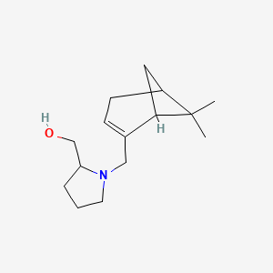 molecular formula C15H25NO B5956602 [1-[(6,6-Dimethyl-2-bicyclo[3.1.1]hept-2-enyl)methyl]pyrrolidin-2-yl]methanol 