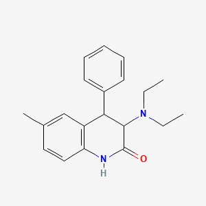 molecular formula C20H24N2O B5956608 3-(diethylamino)-6-methyl-4-phenyl-3,4-dihydro-2(1H)-quinolinone 