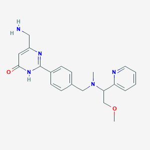 6-(aminomethyl)-2-(4-{[[2-methoxy-1-(2-pyridinyl)ethyl](methyl)amino]methyl}phenyl)-4(3H)-pyrimidinone bis(trifluoroacetate)