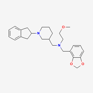 (1,3-benzodioxol-4-ylmethyl){[1-(2,3-dihydro-1H-inden-2-yl)-3-piperidinyl]methyl}(2-methoxyethyl)amine