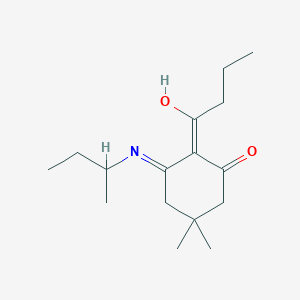 (2E)-3-butan-2-ylimino-2-(1-hydroxybutylidene)-5,5-dimethylcyclohexan-1-one