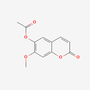 molecular formula C12H10O5 B595677 6-Acetoxy-7-methoxycoumarin CAS No. 10283-52-0