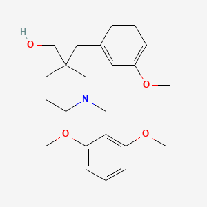 molecular formula C23H31NO4 B5956836 [1-(2,6-dimethoxybenzyl)-3-(3-methoxybenzyl)-3-piperidinyl]methanol 