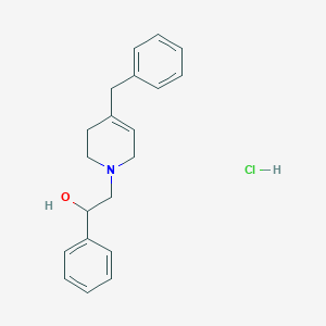 molecular formula C20H24ClNO B5956854 2-(4-benzyl-3,6-dihydro-2H-pyridin-1-yl)-1-phenylethanol;hydrochloride 