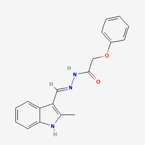 N'-[(E)-(2-methyl-1H-indol-3-yl)methylidene]-2-phenoxyacetohydrazide