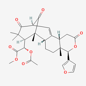 molecular formula C29H34O9 B595690 Khayalenoid E CAS No. 1220508-29-1