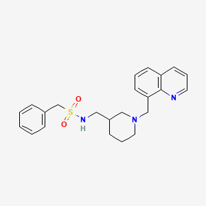 1-phenyl-N-{[1-(8-quinolinylmethyl)-3-piperidinyl]methyl}methanesulfonamide