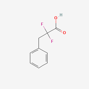 molecular formula C9H8F2O2 B595691 2,2-Difluoro-3-phenylpropanoic acid CAS No. 142977-64-8