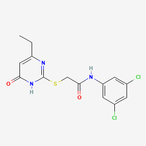 N-(3,5-dichlorophenyl)-2-[(4-ethyl-6-oxo-1,6-dihydro-2-pyrimidinyl)thio]acetamide