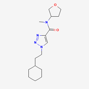 1-(2-cyclohexylethyl)-N-methyl-N-(tetrahydro-3-furanyl)-1H-1,2,3-triazole-4-carboxamide