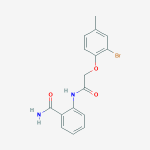 2-{[(2-bromo-4-methylphenoxy)acetyl]amino}benzamide